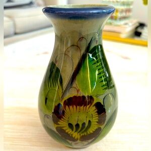 Mexican Tonala Folk Art Vase
